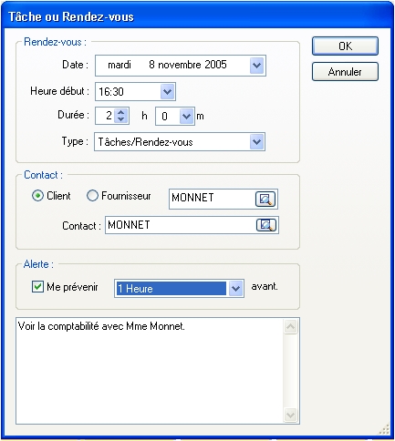 ebp gestion commerciale : gestion des rendez-vous dans l'agenda ebp gestion commerciale : gestion des rendez-vous dans l'agenda